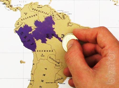 Scratch map of the world 