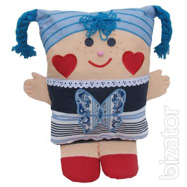 Textile doll-pillow 
