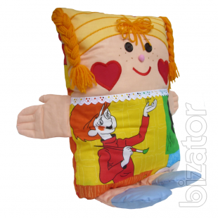 Textile doll-pillow 