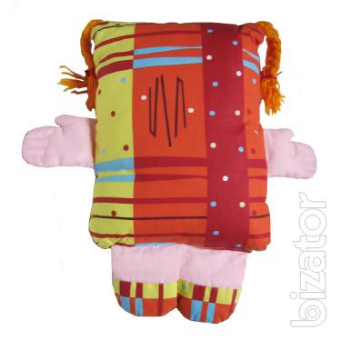 Textile doll-pillow 