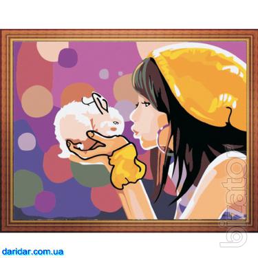 Coloring on canvas by numbers 