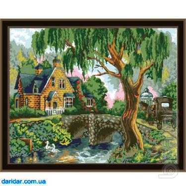 Coloring on canvas by numbers 