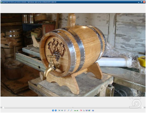 Oak barrel for wine and brandy