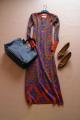 Long knitted dress 4 colors, A 