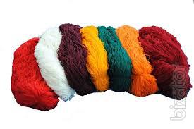 Yarn of polyacrylonitrile hardware (samotracia) 