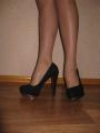 Black suede shoes