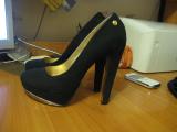 Black suede shoes 