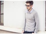 Slim men's sweater V-neck A 