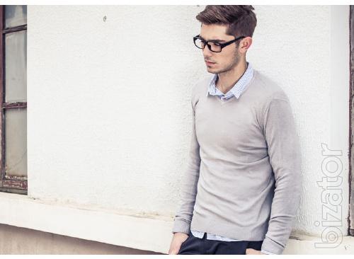 Slim men's sweater V-neck A 