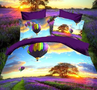 Closeout luxury bed linen in sateen, 100% cotton, size Euro. 