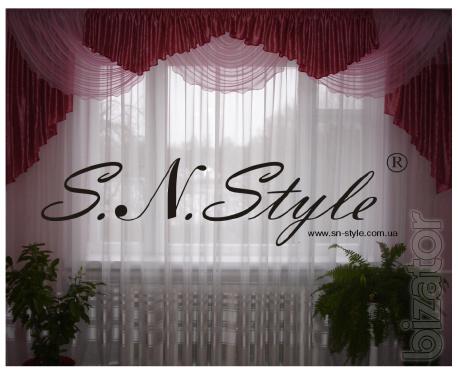 Lambrequin, curtains, curtains, net curtains. 