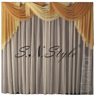 Lambrequin, curtains, curtains, net curtains. 