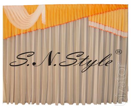 Lambrequin, curtains, curtains, net curtains. 