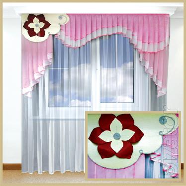 Lambrequin, curtains, curtains, net curtains. 