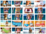 Stylish men's swimming trunks