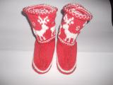 Knitted ugg boots sneaker socks for home 