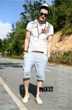 Linen shorts for men A 
