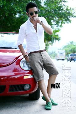 Linen shorts for men A 