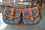 Bag Dooney Bourke Signature Small jeans + leather, original B/U 
