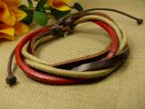 Bracelets leather assortment, handmade 