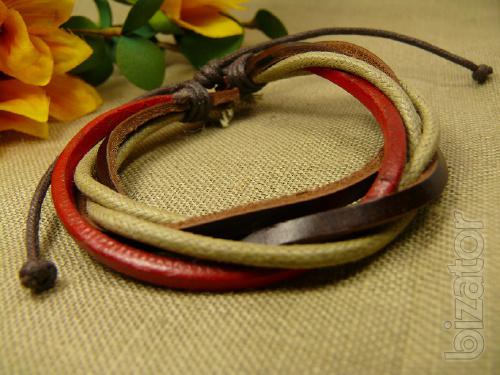 Bracelets leather assortment, handmade 