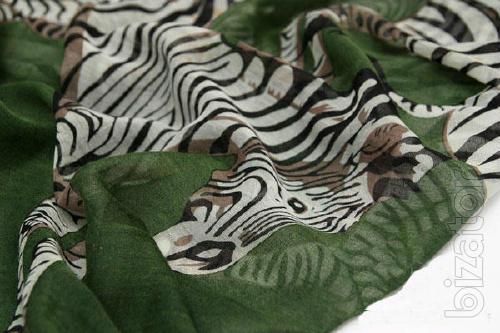 Scarf-shawl Safari Zebra, 180*110 cm 