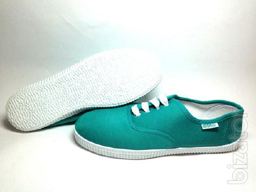 Bright pink, turquoise, white sneakers 