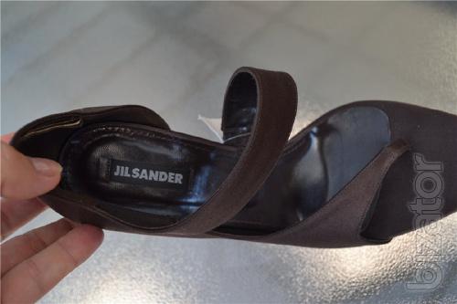 Jil Sander sandals Satin, original 