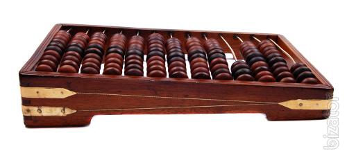 vintage wooden abacus vip gift financier 