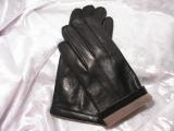 Men's leather gloves fleece lined 