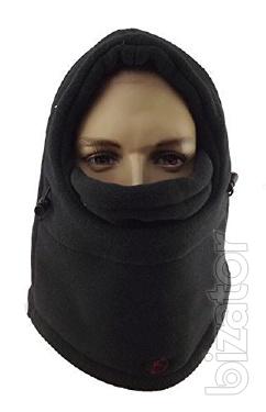 Sporting a very warm fleece helmet (double layer) 