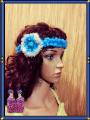 “Sky blue” bright headband. 