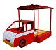 Sandbox with cover "Fire engine" 