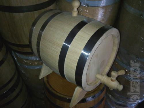 Flooded oak barrels and vats for pickles 