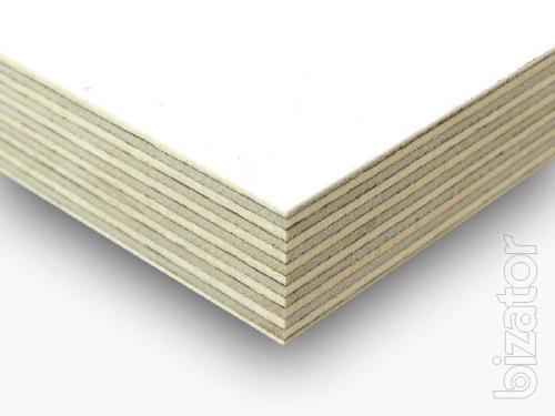 Laminated exterior plywood white color 6.5 mm, 9.5 mm, 18 mm, 21 mm. 