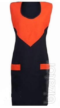 apron-Cape with an orange yoke 