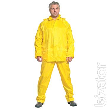 Water-resistant suit, work suit 