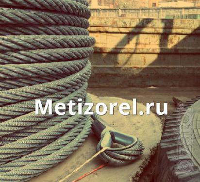 Rope GOST 7668 80 with the organic core of the type LK-RO for crane, hoist, winch 