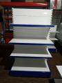 Commercial shelving used, shelving wall b/ Commercial shelving used, shelving wall b/