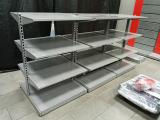 Double sided island shelving used, shelving island used to have. Double sided island shelving used, shelving island used to have.