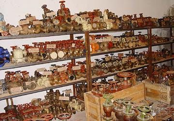 ship’s stop valve - bolts, flanges 