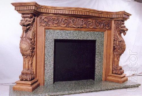Manufacturing to order chimney frames from a natural tree. 