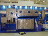 Universal washing line for contaminated polymeric material waste 