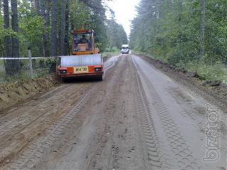 Construction of roads, blocks without asphalt and concrete on the basis of a solution "ECOROADS" and "ECOBRIC" 