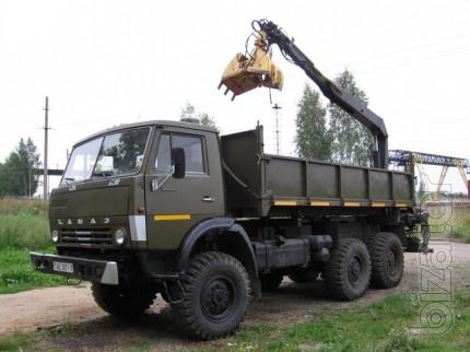 Камаз 43 4310 самосвал с манипулятором Камаз 43 4310 самосвал с манипулятором