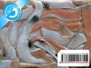 Субпродукты (запчасти) лосося свежемороженые 03 - Брюшки лосося 3+ свежеморожены Субпродукты (запчасти) лосося свежемороженые 03 - Брюшки лосося 3+ свежеморожены